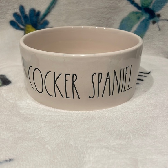 Rae Dunn cocker spaniel dog bowl - Picture 1 of 2